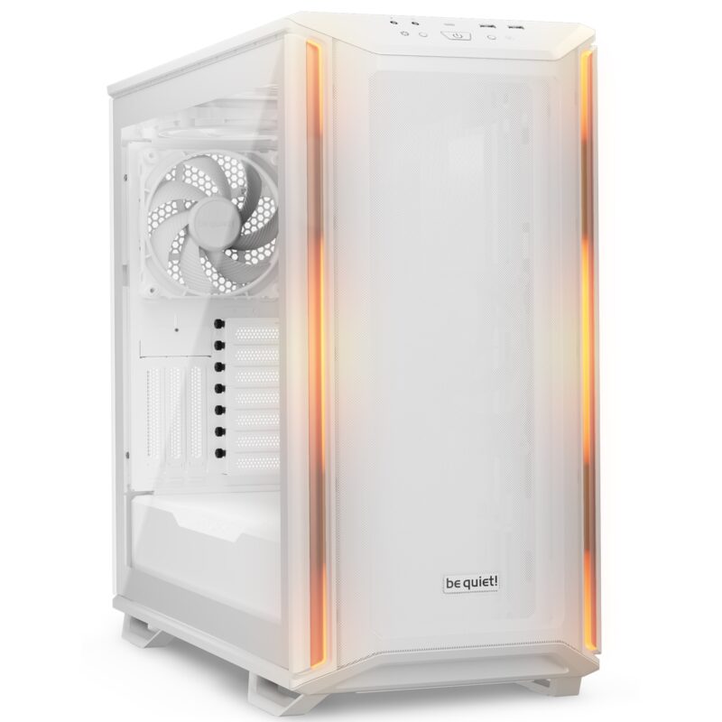 be quiet! Dark Base 701 Mid Tower Case with ARGB Lighting and Controller - White