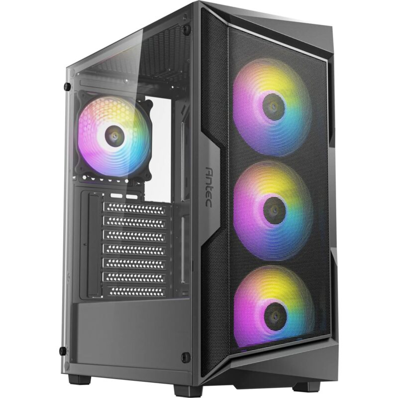 Antec AX61 Elite Mid Tower ATX Case with High-Airflow Mesh Front Panel - Black