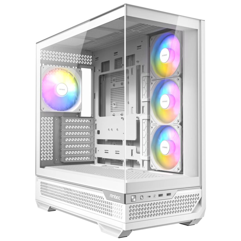 Antec C7 ARGB Mid Tower Tempered Glass Case - White