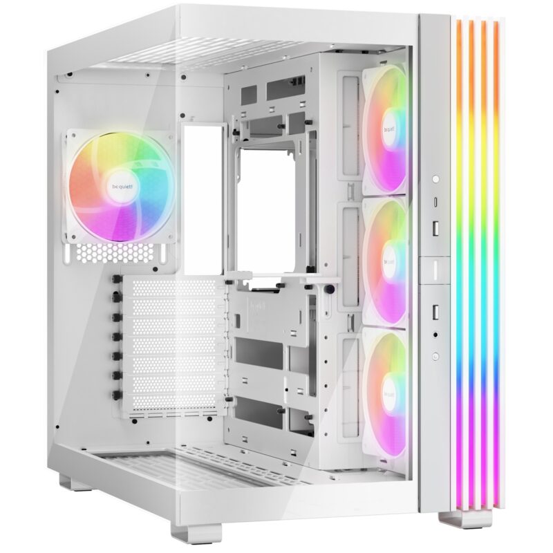 be-quiet! Light Base 600 LX Mid Tower Case with ARGB LED Strip - White