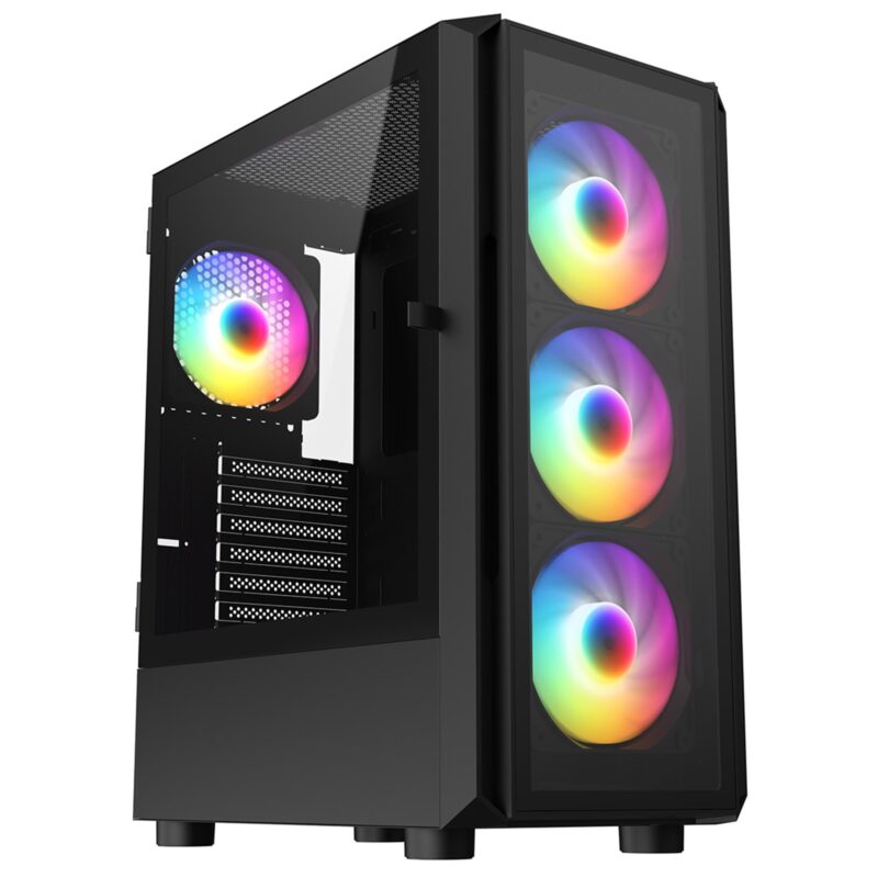 CRONUS Achos V2 Mid Tower Case - Black