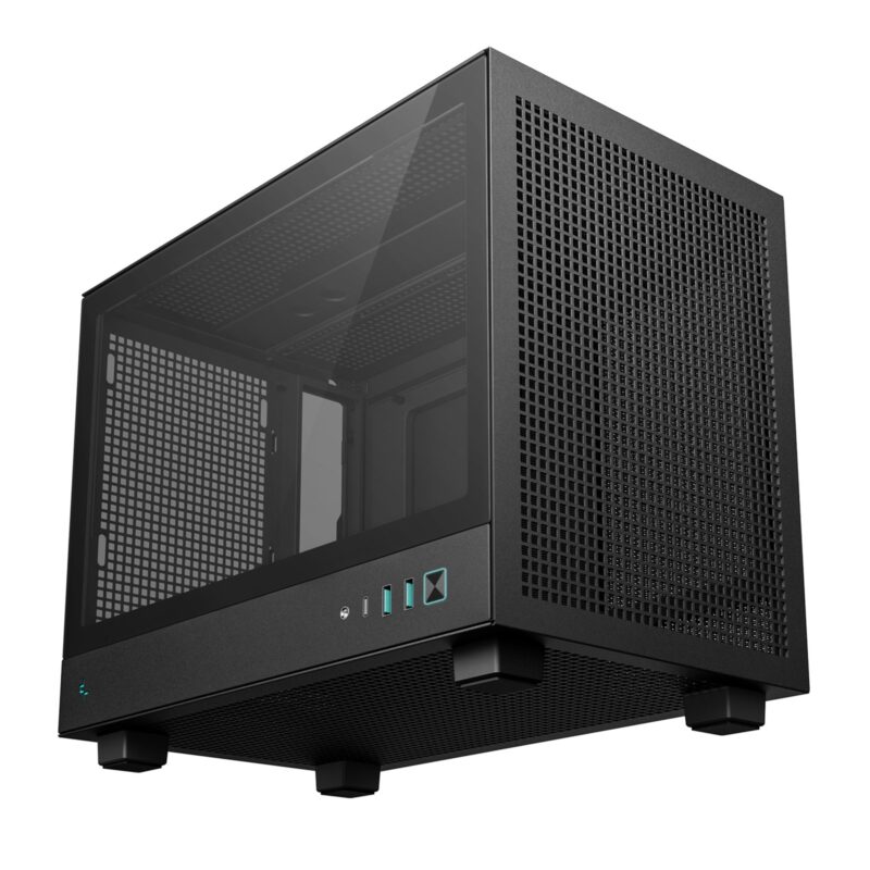 DeepCool CH160 Ultra-Portable Micro Tower Gaming Case - Black