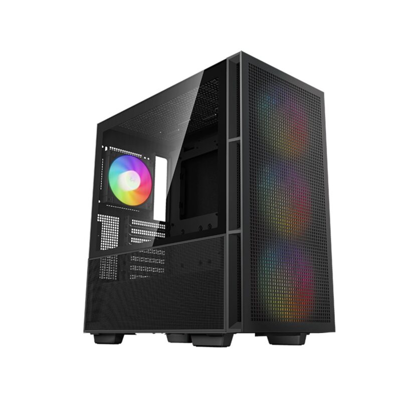 DeepCool CH560 Mid Tower Case with ARGB Fans - Black