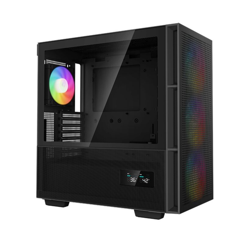 DeepCool CH560 Digital Mid Tower Case with ARGB Fans - Black