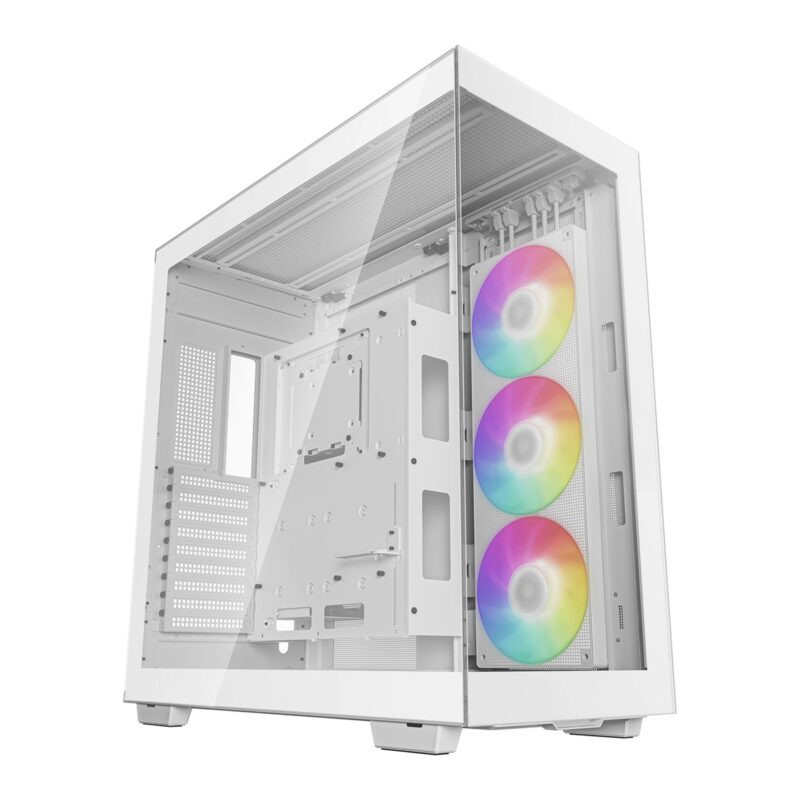 DeepCool CH780 Full Tower Case with ARGB Side Fan - White