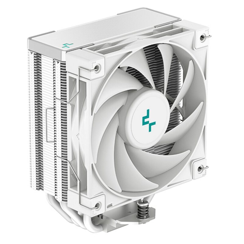 DeepCool AK400 WH Fan CPU Cooler, Universal Socket, High Performance 120mm Silent Hydro Bearing PWM White Fan, 1850RPM, 4 Heat Pipes, Unique Matrix Fin Design, White Version, Intel LGA 1700 Bracket Included