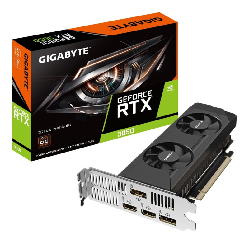 Gigabyte NVIDIA GeForce RTX 3050 OC Low Profile 6GB Graphics Card