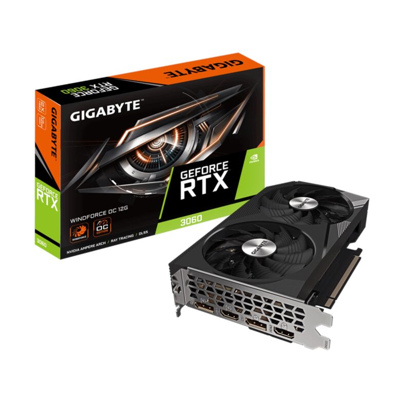 Gigabyte NVIDIA GeForce RTX 3060 WINDFORCE OC 12GB (rev. 2.0) Graphics Card