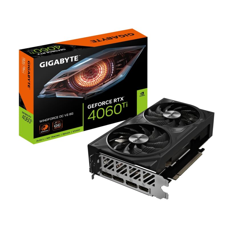 Gigabyte NVIDIA GeForce RTX 4060 Ti WINDFORCE OC V2 8GB Graphics Card