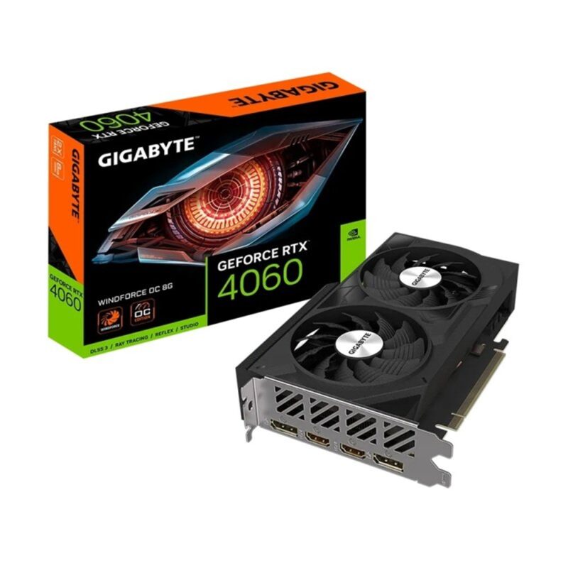 Gigabyte NVIDIA GeForce RTX 4060 WINDFORCE OC 8GB Graphics Card