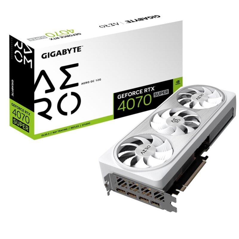 Gigabyte NVIDIA GeForce RTX 4070 SUPER AERO OC 12GB Graphics Card