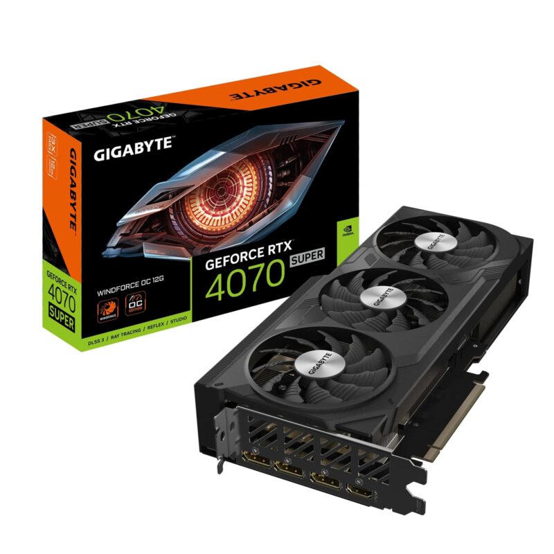 Gigabyte NVIDIA GeForce RTX 4070 SUPER WINDFORCE OC 12GB Graphics Card