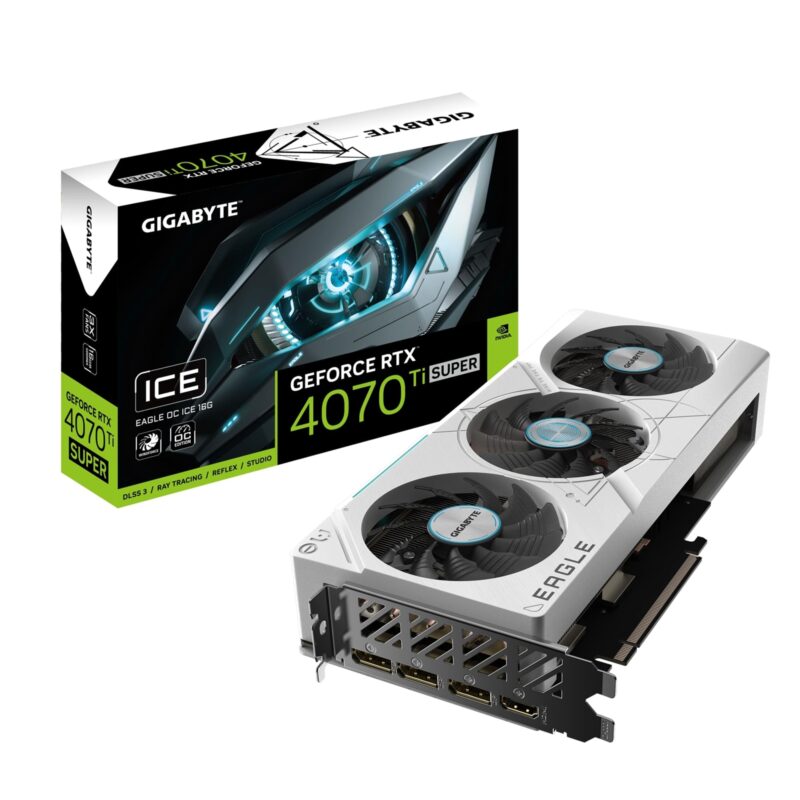 Gigabyte NVIDIA GeForce RTX 4070 Ti SUPER EAGLE OC ICE 16GB Graphics Card