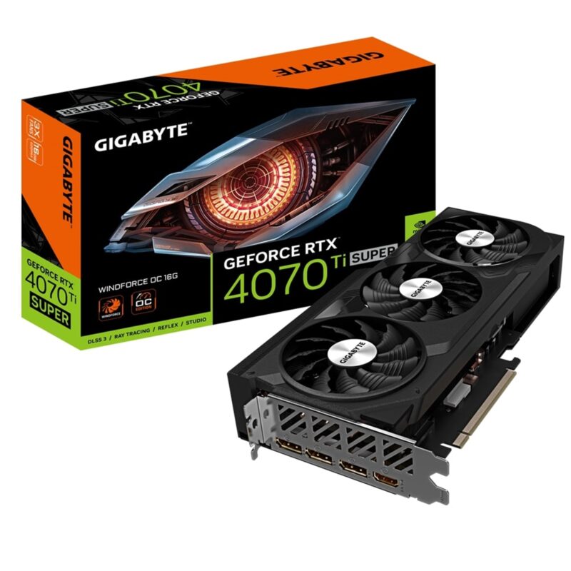 Gigabyte NVIDIA GeForce RTX 4070 Ti SUPER WINDFORCE OC 16GB  Graphics Card