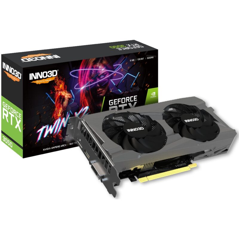 Inno3D NVIDIA GeForce RTX 3050 6GB TWIN X2 Graphics Card