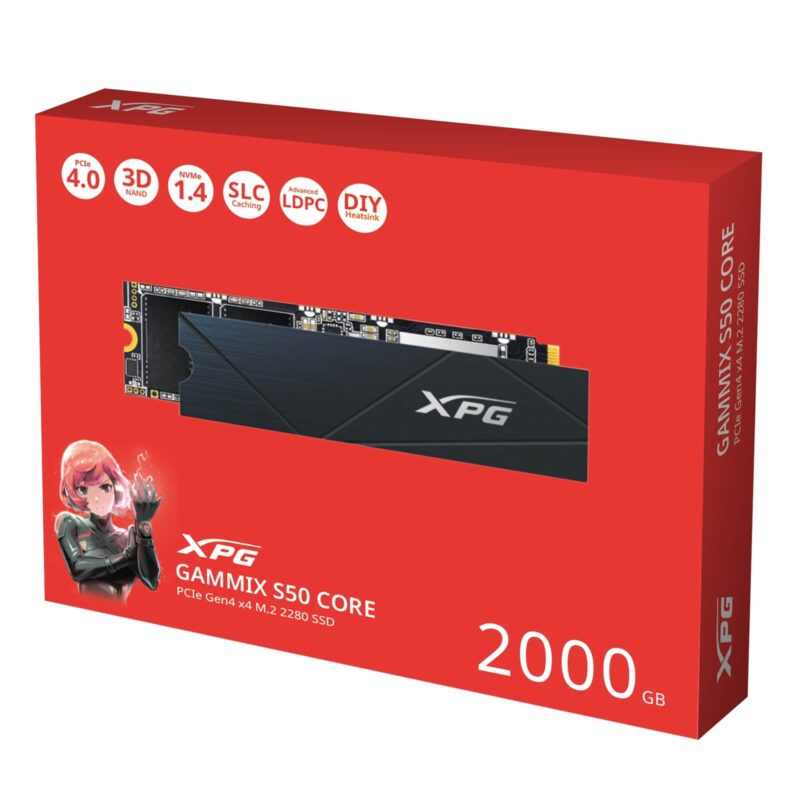 Adata GAMMIX S50 CORE (SGAMMIXS50C-2000G-CS) 2TB M.2 NVMe SSD