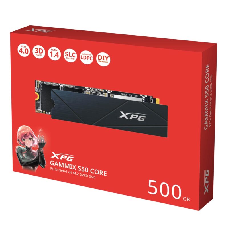 Adata GAMMIX S50 CORE (SGAMMIXS50C-500G-CS) 500GB M.2 NVMe SSD