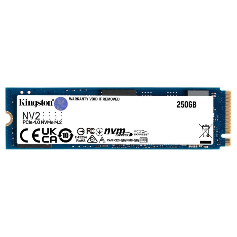 Kingston NV2 (SNV2S/250G) 250GB M.2 NVMe SSD