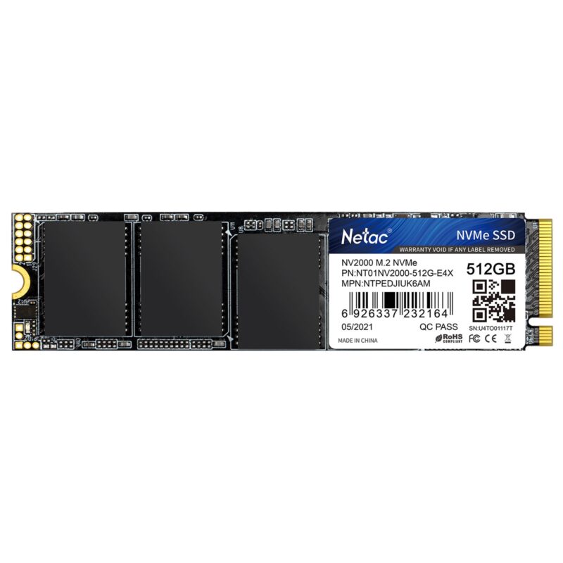 NETAC NV2000 (NT01NV2000-512-E4X) 512GB M.2 NVMe SSD