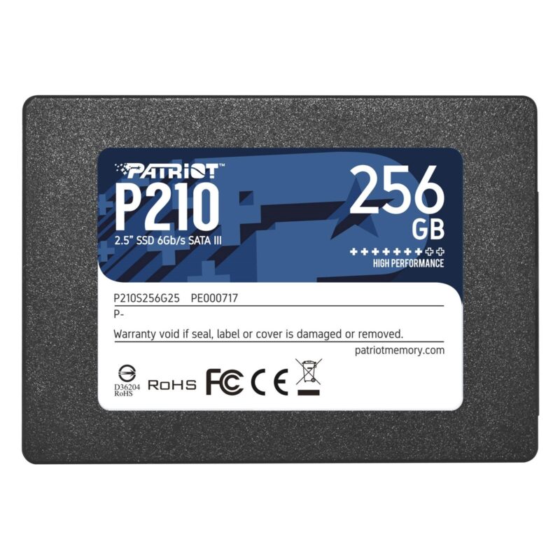 Patriot P210 (P210S256G25) 256GB 2.5 Inch SSD