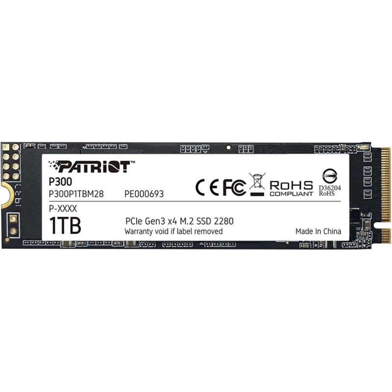 Patriot P300 (P300P1TBM28) 1TB M.2 NVMe SSD