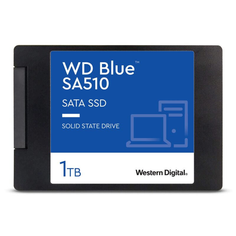 WD Blue WDS100T3B0A SA510 1TB 3D NAND 2.5 Inch SATA SSD