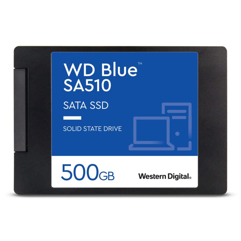 WD Blue WDS500G3B0A SA510 500GB 3D NAND 2.5 Inch SATA SSD