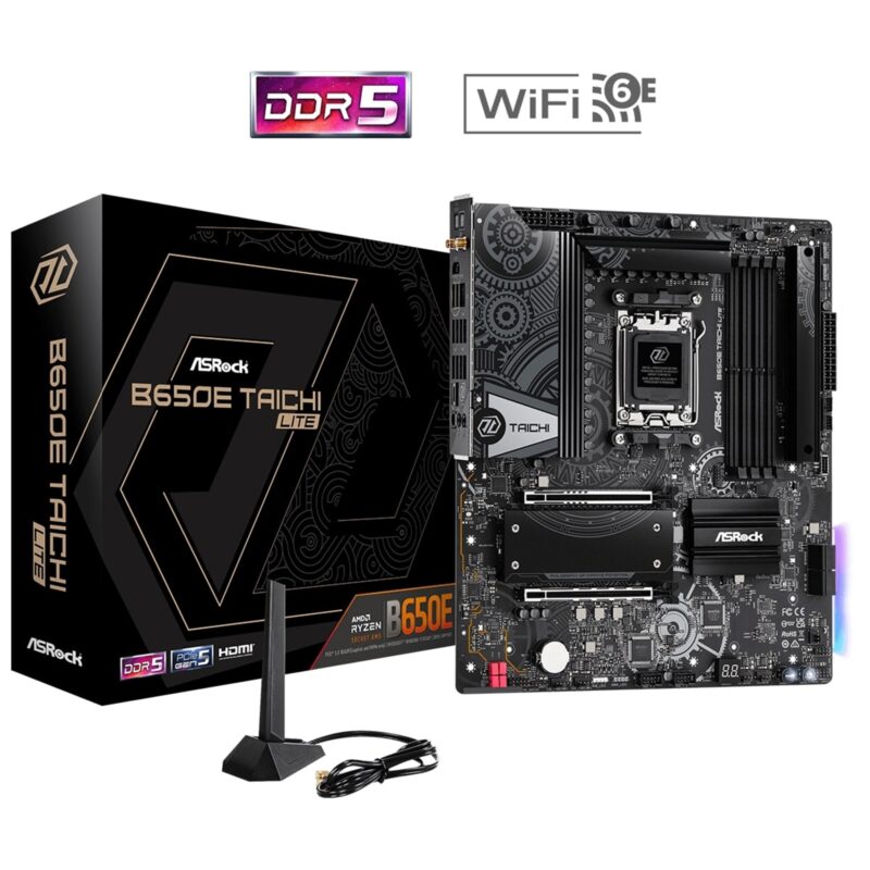 ASRock B650E Taichi Lite AMD AM5 Socket E-ATX Motherboard