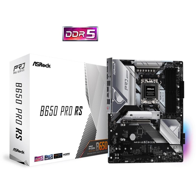 ASRock B650 Pro RS AMD AM5 Socket ATX Motherboard