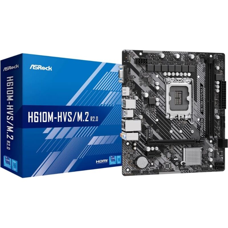 ASRock H610M-HDV/M.2 R2.0 Intel 1700 Socket Micro-ATX Motherboard