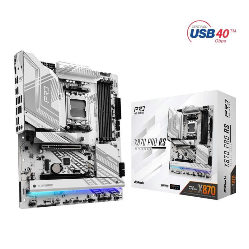 ASRock X870 PRO RS AMD AM5 Socket ATX Motherboard