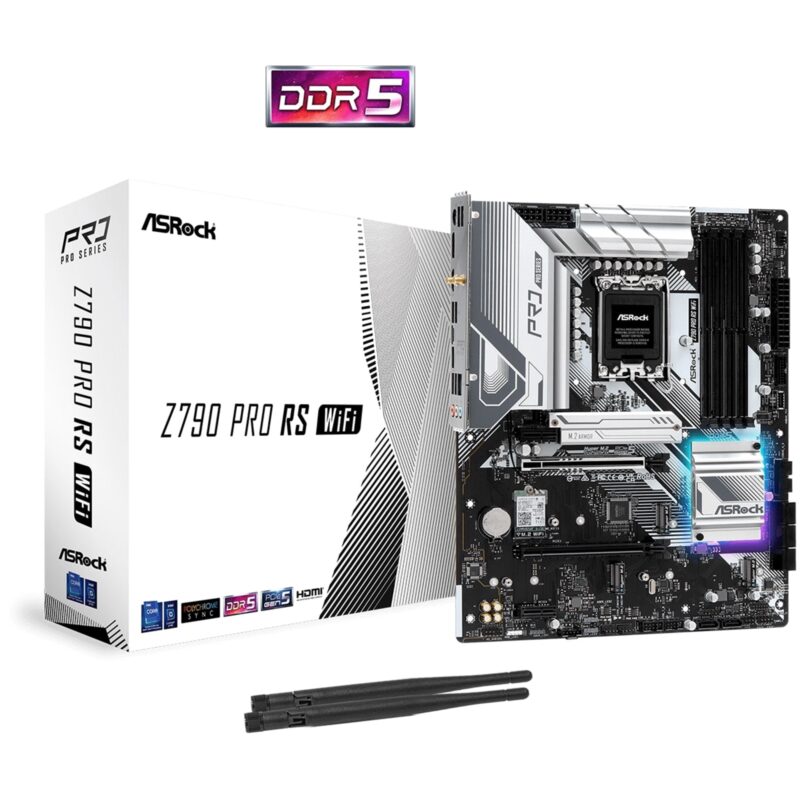 ASRock Z790 Pro RS WiFi Intel 1700 Socket ATX Motherboard