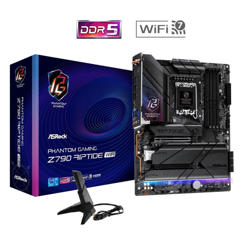 ASRock Z790 Riptide WiFi PHANTOM GAMING Intel 1700 Socket ATX Motherboard