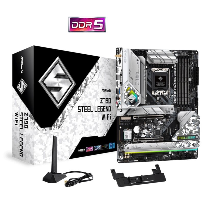 ASRock Z790 Steel Legend WiFi Intel 1700 Socket ATX Motherboard