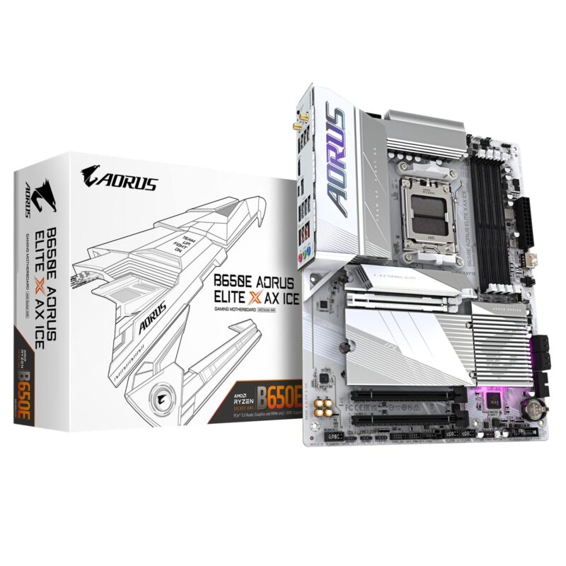 Gigabyte B650E AORUS ELITE X AX ICE AMD AM5 Socket ATX Motherboard