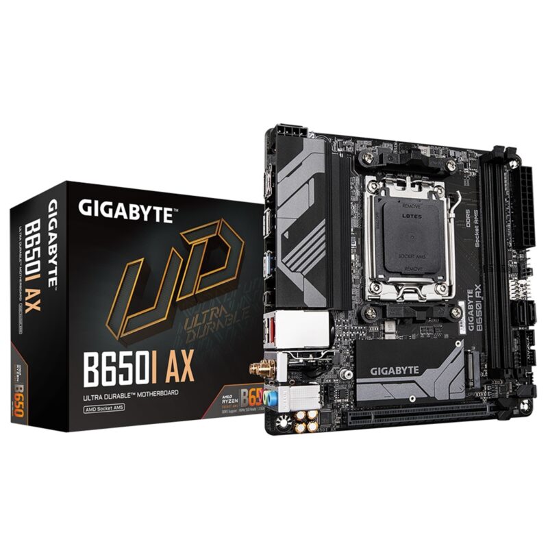 Gigabyte B650I AX Ultra Durable AMD AM5 Socket Mini-ITX Motherboard