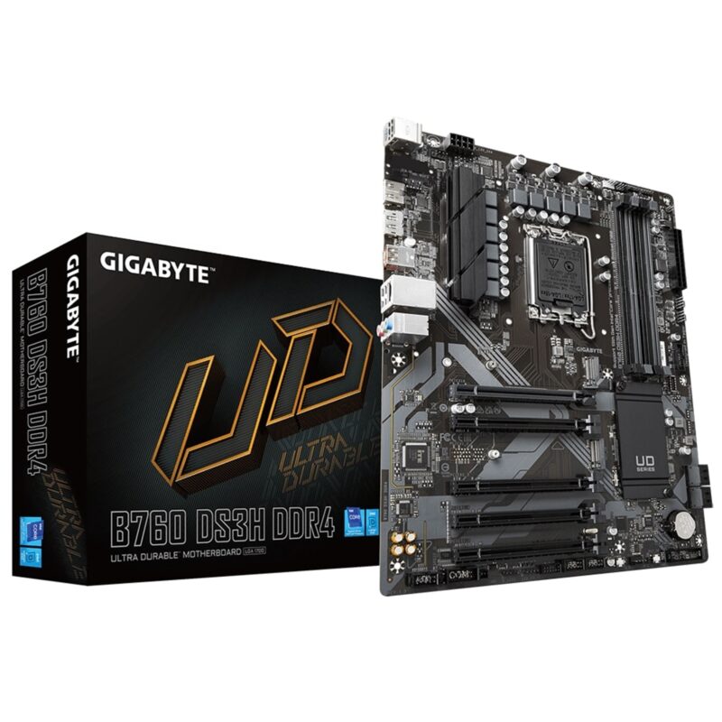 Gigabyte B760 DS3H DDR4 Ultra Durable Intel 1700 Socket ATX Motherboard