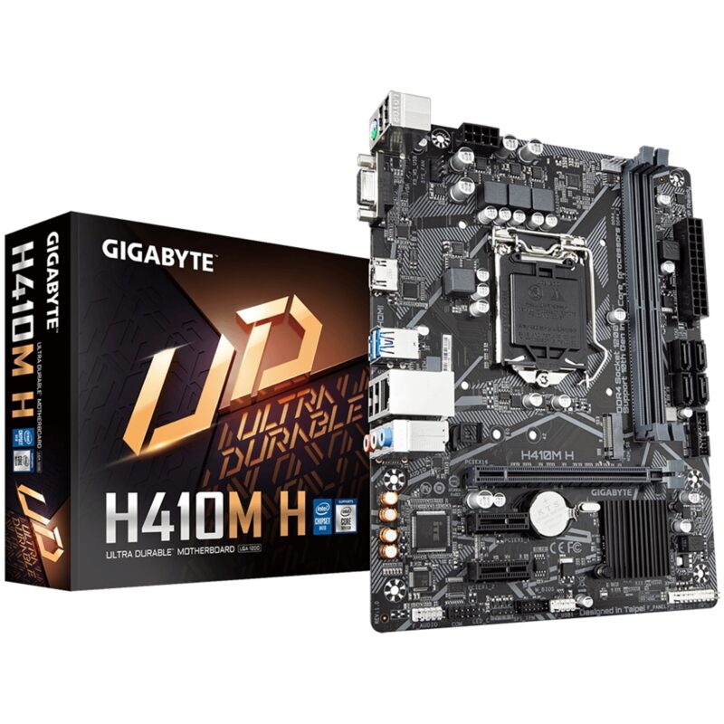 Gigabyte H410M H V2 Ultra Durable Intel 1200 Socket Micro-ATX Motherboard