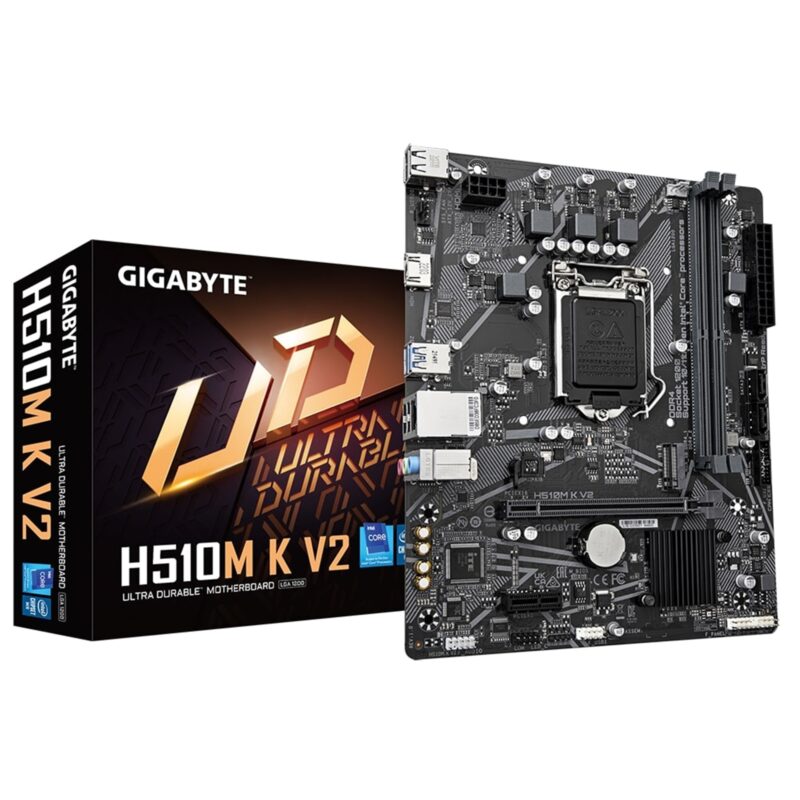 Gigabyte H510M K V2 Ultra Durable Intel 1200 Socket Micro-ATX Motherboard