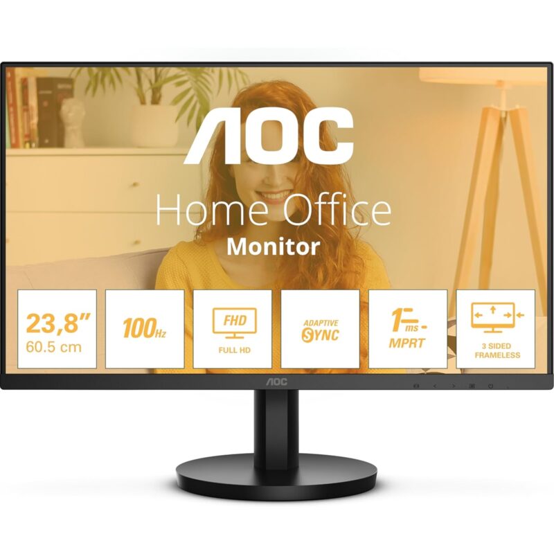 AOC 24B3HA2 23.8 Inch Full HD IPS Monitor,