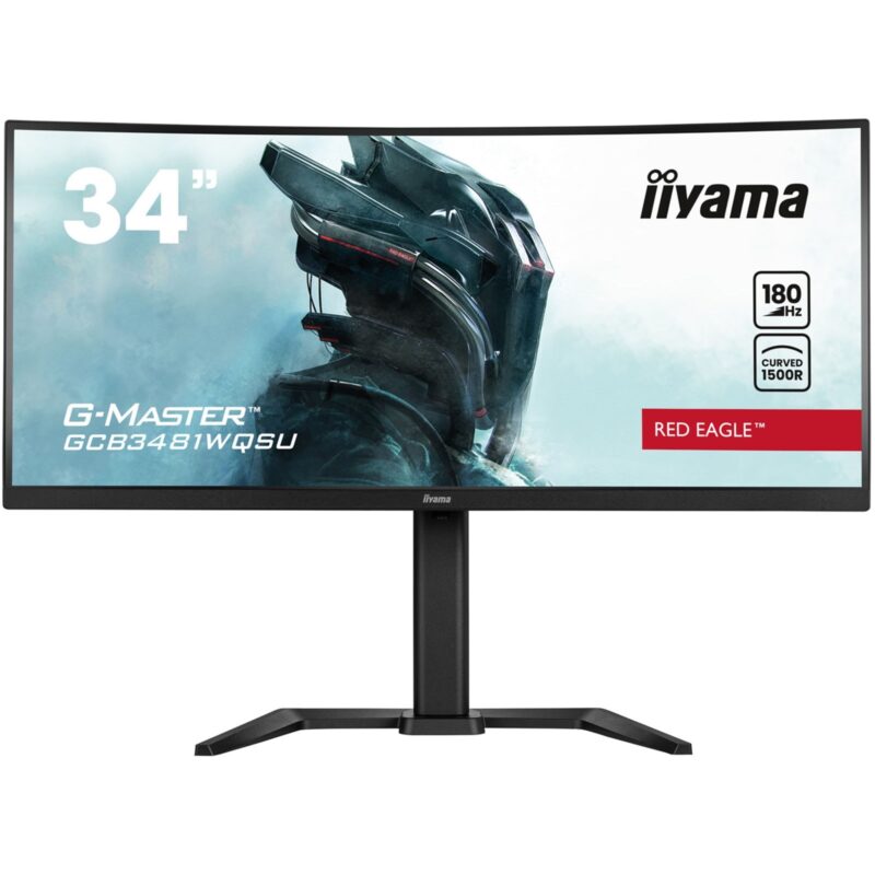 iiyama G-MASTER Red Eagle GCB3481WQSU-B1 34 inch Ultra-Wide Curved Monitor