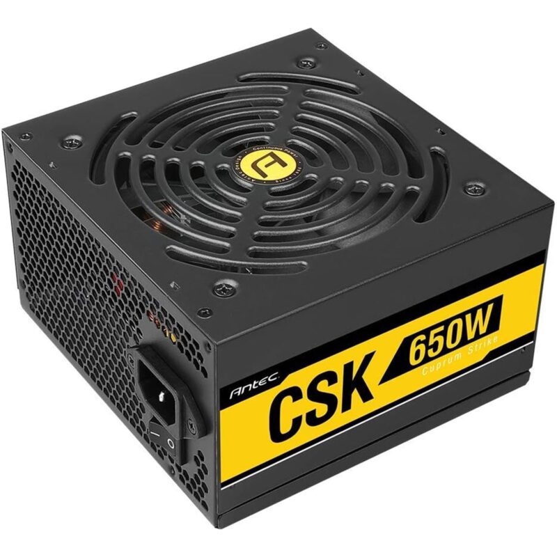 Antec Bronze Power Supply, CSK 650W 80+ Bronze Certified PSU, Continuous Power with 120mm Silent Cooling Fan, ATX 12V 2.31 / EPS 12V, Bronze Power Supply