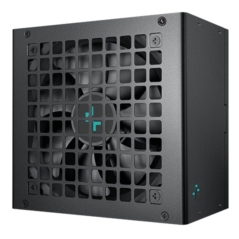 DeepCool PL750D 750W PSU, 120mm Silent Hydro Bearing Fan, 80 PLUS Bronze, Non Modular, UK Plug, Flat Black Cables, Stable with Low Noise Performance