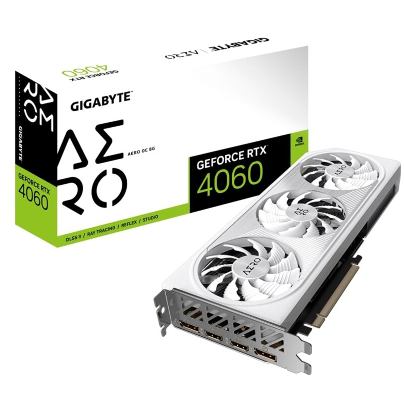 Gigabyte NVIDIA GeForce RTX 4060 AERO OC 8GB Graphics Card